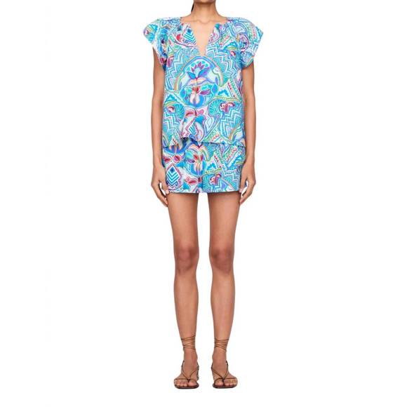 NEW MARIE OLIVER kara top in morpho - Picture 2 of 5